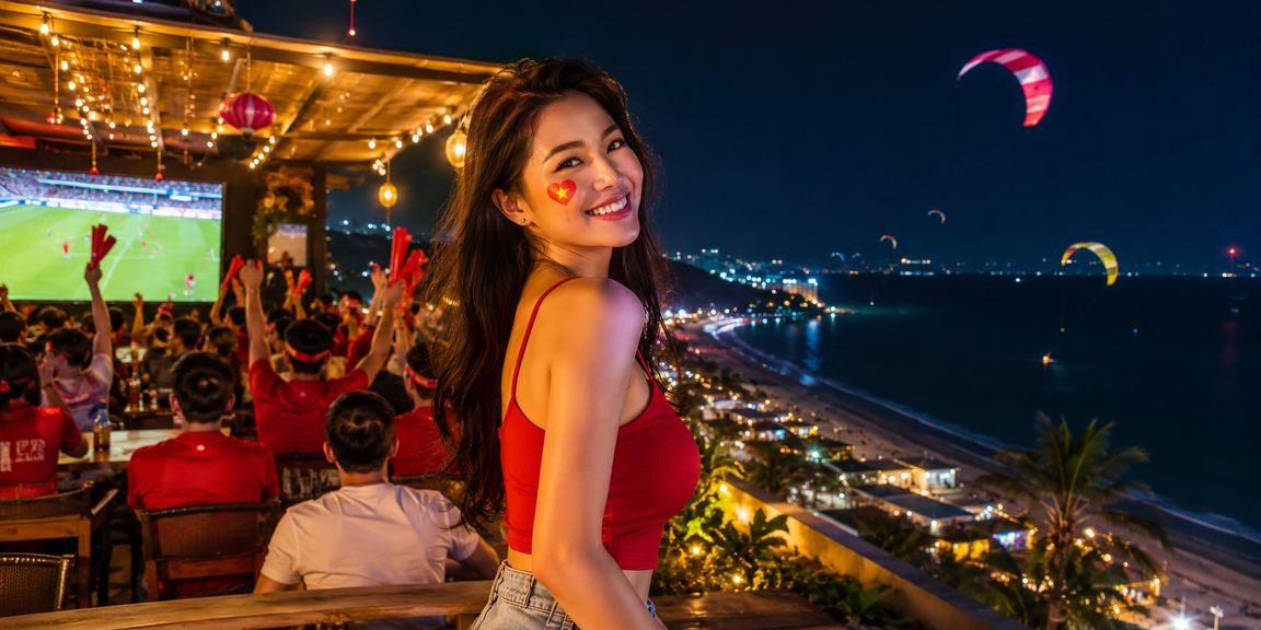 Khách hàng cá cược bóng đá tại quán cà phê Mũi Né